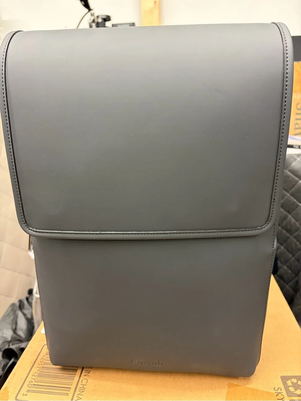 Lost In Berlin Square Backpack-New No Tags-Black